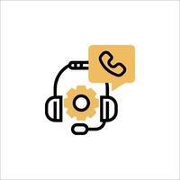 Call center icon vector
