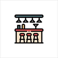 Bar icon illustration vector