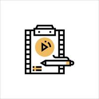 Clipboard with a icon on it vector