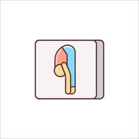 A man is lying on his back in a bed with a pillow vector