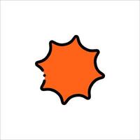 Sunburst icon illustration vector