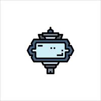 A pixel art illustration of a clock vector