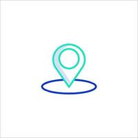 A location marker icon on a white background vector