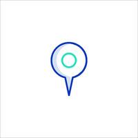 A map marker icon on a white background vector