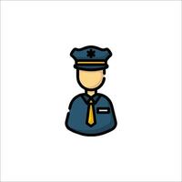 Police officer icon illustration vector