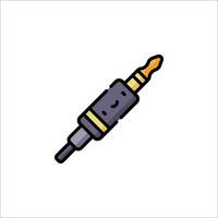 A black and gold microphone icon on a white background vector