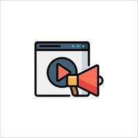 A player icon with a red arrow vector