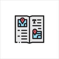 A map icon with a pin on it vector