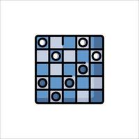 A square with blue and white squares on it vector