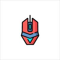 A computer mouse icon in a flat style vector
