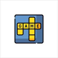 Game icon with the word game in the middle vector