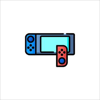un juego controlador icono en un blanco antecedentes vector