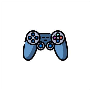 un juego controlador icono en un blanco antecedentes vector