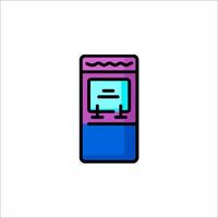 A vending machine icon on a white background vector