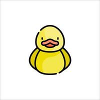 A cartoon duck with a big mouth vector