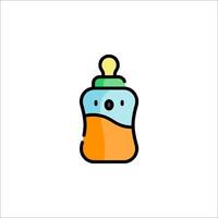 Baby bottle icon illustration vector