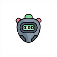 A stopwatch icon on a white background vector