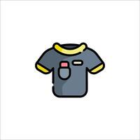 A shirt with a pocket on it vector