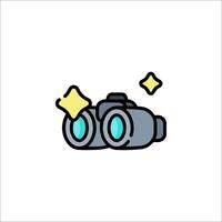 A pair of binoculars icon on a white background vector