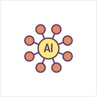 Ai logo, ai icon, ai icon, ai icon, ai icon, vector