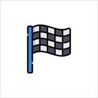 A racing flag icon on a white background vector