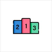 A colorful block with the number 21 on it vector
