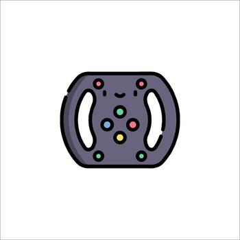 un juego controlador icono en un blanco antecedentes vector