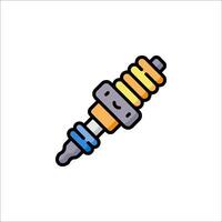 Spark plug icon illustration vector