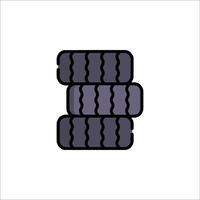A tire icon on a white background vector