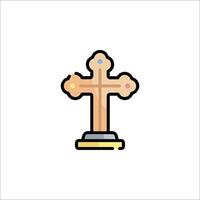A cross icon on a white background vector