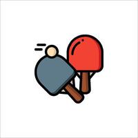 Ping pong icon illustration vector