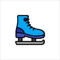 Ice skate icon isolated on white background vector