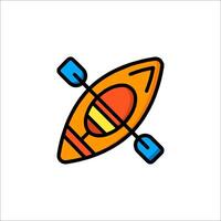 Kayak icon, line icon, kayak, kayak icon, kayak icon, kay vector