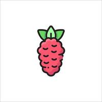 A raspberry icon on a white background vector