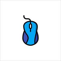 A computer mouse icon in a simple line style vector