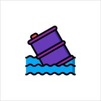 Barrel of oil icon illustration vector