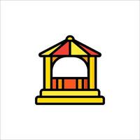 A carousel icon on a white background vector
