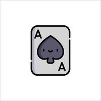 A card with a face and a heart on it vector