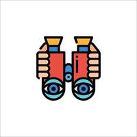 Binoculars icon illustration vector