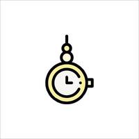 A clock icon on a white background vector