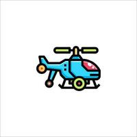Helicopter icon illustration vector
