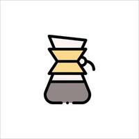 A coffee maker icon on a white background vector