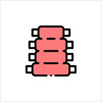 A stack of books icon on a white background vector