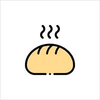 Bread icon on white background vector