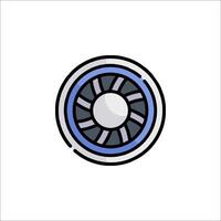 A fan icon on a white background vector