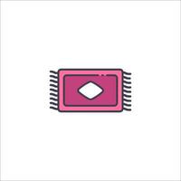 A pink chip icon on a white background vector