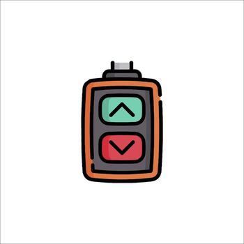 un remoto controlar con dos botones en eso vector