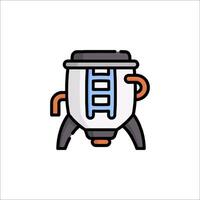 A small coffee maker icon on a white background vector