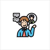 Call center agent icon, call center agent, call center agent icon, call center agent icon, vector