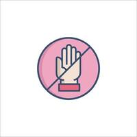 No hand icon, no hand icon, no hand icon, no hand icon, no hand icon vector